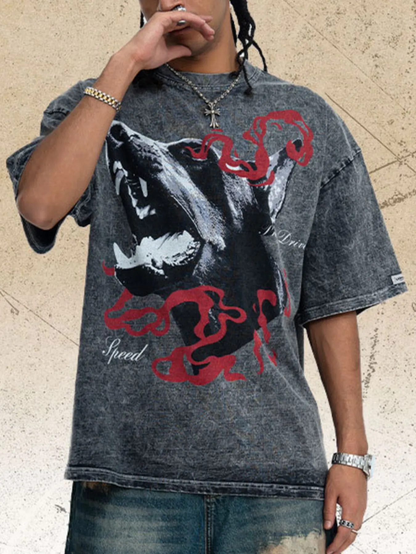 Men's Vintage Wash Graphic T-Shirt