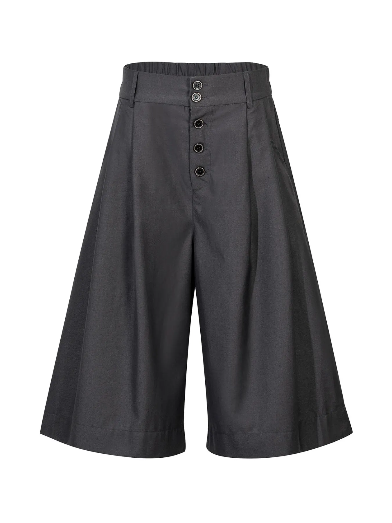 Men's Button Fly Wide Leg Capris