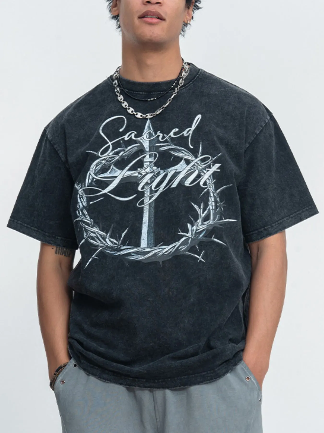 Men's Vintage Washed Graphic T-Shirt